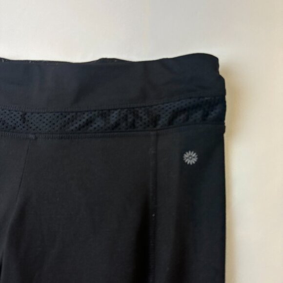 Tangerine Yoga Pants Womens Medium Black Mesh Waist Activewear Workout Running - Picture 3 of 12